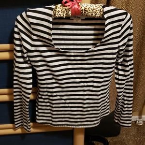 Vixen by Micheline Pitt striped Troublemaker Top